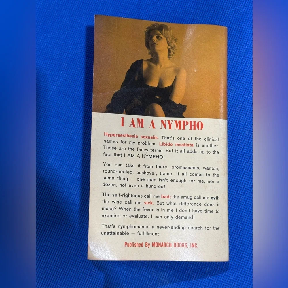 Vintage Book 'I Am A Nympho' by Troy Alden